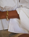 Sloane brass polished bracelet