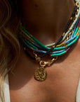 Kennedy purple/turquoise necklace