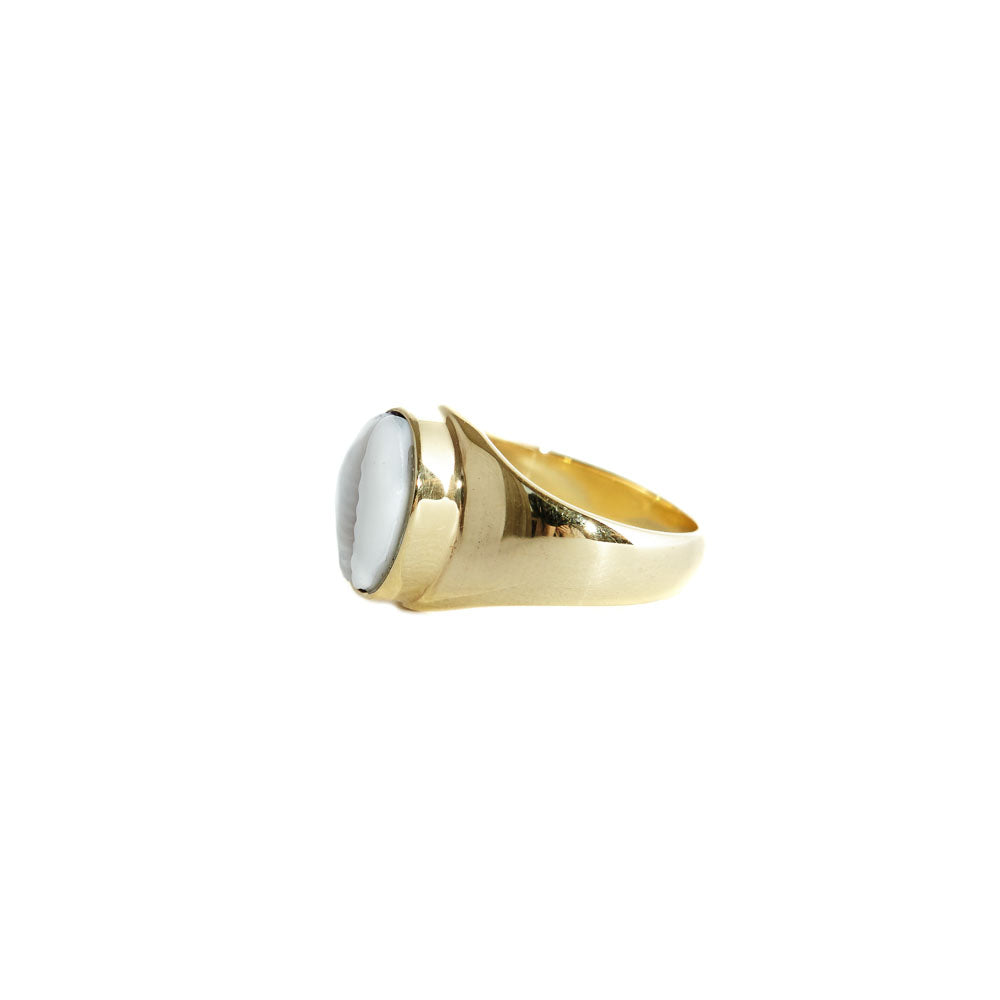 Shell Cowrie Ring Gold