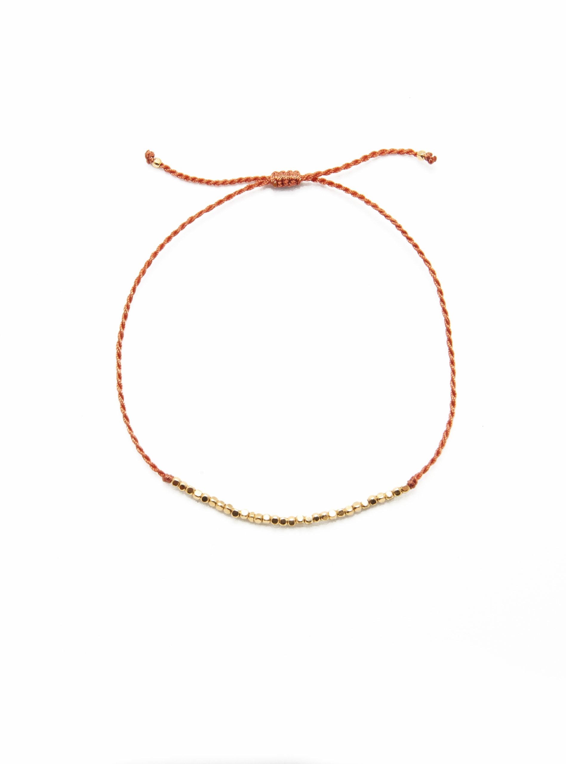 Flori Bracelet Gold - Beads Earth Tone