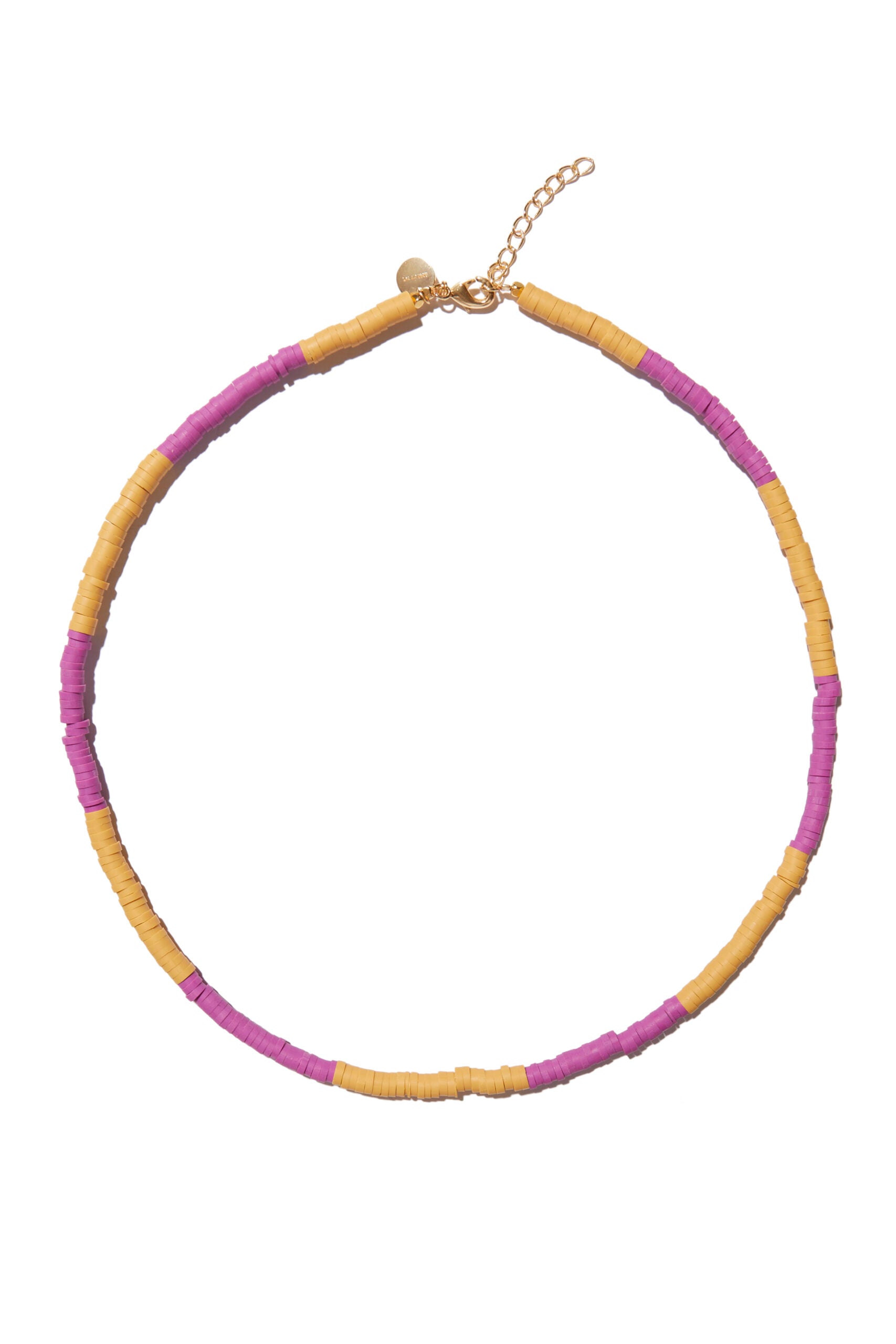 Fleur orange purple necklace