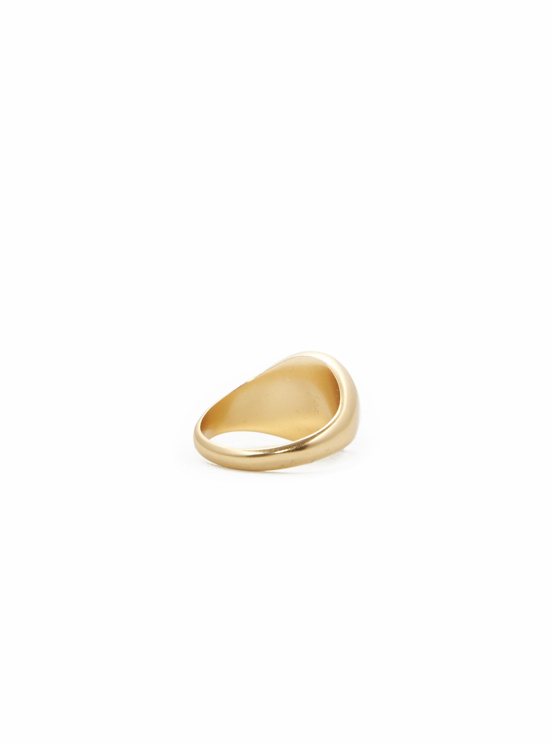 Medium Oval Resin Ring Gold